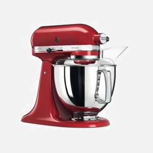KitchenAid Artisan 5KSM175PS Robot Mixer 300W Rouge Empire Red - Bol 4.8L Inox, 10 Vitesses, Mouvement Planétaire, Corps Zinc - Fabriqué aux USA - Miniature 4