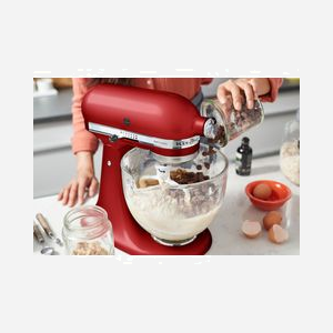 KitchenAid Artisan 5KSM175PS Robot Mixer 300W Rouge Empire Red - Bol 4.8L Inox, 10 Vitesses, Mouvement Planétaire, Corps Zinc - Fabriqué aux USA - Miniature 5
