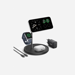 Anker MagGo B25M3311 Station de Charge Intérieure USB 25W, Recharge Sans Fil 15W, Compatible MagSafe, pour iPhone, Apple Watch et AirPods, Noir - Miniature 3