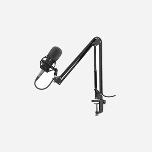 GENESIS Radium 300 XLR Microphone Studio Condensateur Cardioïde -38dB 30-16000Hz 1500 Ohm Sortie XLR Noir Métal Câble 2.5m - Miniature 1