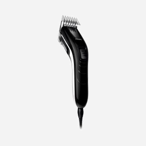 Philips Tondeuse Cheveux QC5115/15 : Lames Acier Inoxydable 4.1cm, Coupe 3mm-2.1cm, 11 Niveaux, Secteur, Noir/Blanc, Brosse Nettoyage - Miniature 1