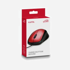 SPEEDLINK SL-610011-RD Souris Optique USB Type-A 1000 DPI 3 Boutons Noire et Rouge, Longueur câble 1.4m, Design Ergonomique, compatible PC/Portable - Miniature 2