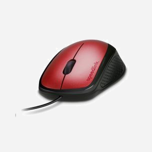 SPEEDLINK SL-610011-RD Souris Optique USB Type-A 1000 DPI 3 Boutons Noire et Rouge, Longueur câble 1.4m, Design Ergonomique, compatible PC/Portable - Miniature 3