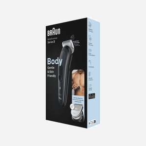 Braun BodyGroomer BG3340 Noir/Gris, Tondeuse Corps AC/Batterie NiMH, Autonomie 80min, Longueur 0.5-3mm, 3 Accessoires, Voyant de Charge - Miniature 3