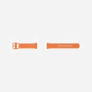Bracelet de montre Samsung ET-SFR39MOEGEU Fluoroélastomère Orange pour Galaxy Fit3 (215mm x 22mm x 9.5mm, 18.7g, Unisexe)