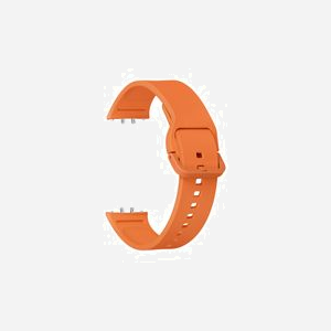 Bracelet de montre Samsung ET-SFR39MOEGEU Fluoroélastomère Orange pour Galaxy Fit3 (215mm x 22mm x 9.5mm, 18.7g, Unisexe) - Miniature 3