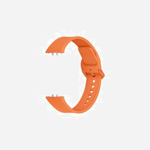Bracelet de montre Samsung ET-SFR39MOEGEU Fluoroélastomère Orange pour Galaxy Fit3 (215mm x 22mm x 9.5mm, 18.7g, Unisexe) - Miniature 4