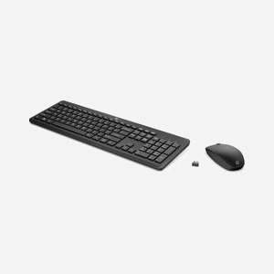 HP Ensemble Clavier et Souris sans Fil 235 - Clavier membrane 100% RF 2.4GHz - Souris optique 1600 DPI 3 boutons - Windows 10/11 - Noir (1Y4D0UT#ABB) - Miniature 2