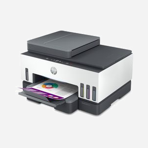 HP Smart Tank 7605 - Imprimante Multifonction Couleur Jet d'Encre Thermique - 4800x1200 DPI - 15 ppm Noir/9 ppm Couleur - Recto/Verso Auto - Scanner 1200 DPI - Fax - Wi-Fi - Ethernet - Miniature 2