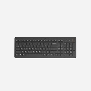 HP Clavier sans fil 220 (805T2AA) - Clavier 100% membrane, RF 2.4 GHz, pavé numérique, touches chiclet, piles AAA, Windows 10/11, 425.9x146.1x26.8mm - Miniature 1