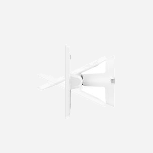 Support mural Compulocks 505W Blanc pour écran jusqu'à 27" (68.6cm), VESA 75x75/100x100mm, Distance murale fixe 10.2cm, Inclinaison ajustable, Montage à vis - Miniature 3