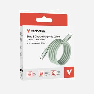 Verbatim Câble USB-C vers USB-C 2.0 Vert 1.2m - Nylon, 0.48 Gbit/s, Power Delivery 3.0 jusqu'à 60W - Compatible iPhone/Samsung/Redmi etc. Ref 31864 - Miniature 5
