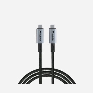 Câble Verbatim 31847 USB4 Gen 2x2, USB-C vers USB-C, 1.2m, 40 Gbit/s, Nylon, Power Delivery 240W, Thunderbolt 3, Noir - Miniature 3