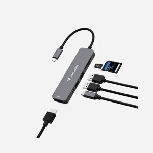 Verbatim Hub USB-C 3.2 Gen 1 Gris - 1x HDMI 4K, 1x USB-A 3.2 Gen 1, 1x USB 2.0, Lecteur Cartes SD/MicroSD, Power Delivery 100W, Windows/macOS/Linux/Android - Miniature 2