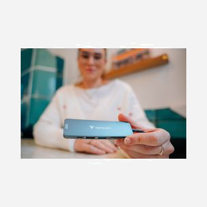 Verbatim Hub USB-C 3.2 Gen 1 Gris - 1x HDMI 4K, 1x USB-A 3.2 Gen 1, 1x USB 2.0, Lecteur Cartes SD/MicroSD, Power Delivery 100W, Windows/macOS/Linux/Android - Miniature 5