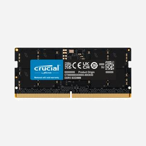 Module mémoire Crucial DDR5 16Go 5600MHz ECC Unbuffered CL46 1.1V SODIMM (1x16Go) - CT16G56C46S5T - Miniature 1
