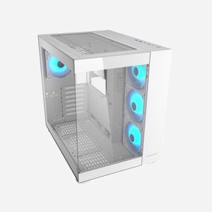 COUGAR Gaming FV150 RGB Boîtier PC Midi Tower Blanc, ATX/micro ATX/Mini-ITX, 2x 3.5", 2x 2.5", 3x 120mm latéraux, 1x 120mm arrière, USB 3.2 Gen 1/Gen 2 Type-A/Type-C - Miniature 2