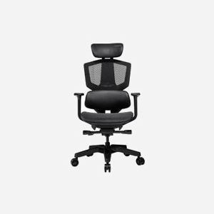 COUGAR Gaming Argo One Siège Gaming PC Noir - Poids Max 150kg, Dossier Réglable 105-126°, Accoudoirs 3D, Hauteur Ajustable 125.5cm, 5 Roues
