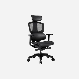 COUGAR Gaming Argo One Siège Gaming PC Noir - Poids Max 150kg, Dossier Réglable 105-126°, Accoudoirs 3D, Hauteur Ajustable 125.5cm, 5 Roues - Miniature 3