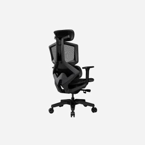 COUGAR Gaming Argo One Siège Gaming PC Noir - Poids Max 150kg, Dossier Réglable 105-126°, Accoudoirs 3D, Hauteur Ajustable 125.5cm, 5 Roues - Miniature 5