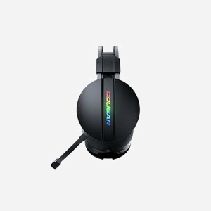 COUGAR Gaming 3HW50G53B.0001 Casque Circum-Aural Sans Fil 2.4GHz, Portée 10m, HP 53mm, Micro Omnidirectionnel Amovible, Autonomie 20h, Noir - Miniature 2
