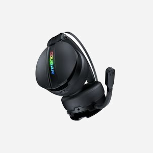 COUGAR Gaming 3HW50G53B.0001 Casque Circum-Aural Sans Fil 2.4GHz, Portée 10m, HP 53mm, Micro Omnidirectionnel Amovible, Autonomie 20h, Noir - Miniature 3