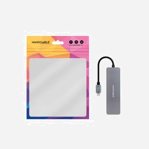 Nanocable 10.16.4409 Hub USB 3.2 Gen 1 Type-C vers Type-A/Type-C, 4 Ports, 5 Mbit/s, Boîtier Aluminium Gris, Compatible Windows/macOS/Linux - Miniature 2