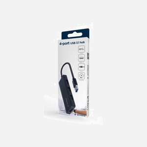 Station d'accueil Gembird UHB-U3P4-03 USB 3.2 Gen 1 Type-A, 4 Ports Type-A, Taux de Transfert 5 Gbit/s, Dimensions 30x105x10mm, Compatible Windows, CE/RoHS - Miniature 3
