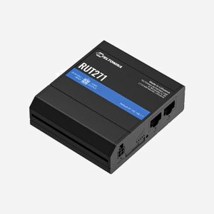 Teltonika RUT271 Routeur Cellulaire 4G/5G LTE Sub6 SA, Fast Ethernet, WiFi 4, CPU Mediatek 0.58GHz, 128MB DDR2, RutOS, Rail DIN, Alimentation 9-30V - Miniature 2