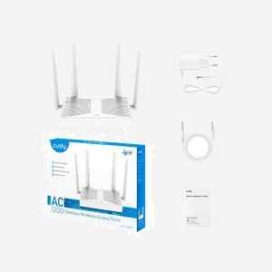 Cudy AP1300D Point d’accès Wi-Fi bi-bande 2,4 GHz + 5 GHz 1167 Mbit/s, PoE 802.3af, ports Gigabit Ethernet, sécurité WPA/WPA2/WPA3, couleur blanc - Miniature 3