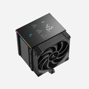 DeepCool AK500 Digital Pro - Refroidisseur d'air CPU 12cm Noir, 5 caloducs, 1 ventilateur 120mm (500-1750 RPM, 60.89 CFM, 25 dB), sockets Intel/AMD, écran intégré. - Miniature 3