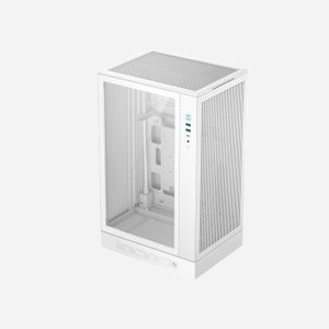 DeepCool CH270 Digital WH Mini Tower Blanc - Boîtier PC Micro ATX/Mini-ITX, 1x 3.5", 1x 2.5", USB 3.2 Gen 1/Gen 2, Ventilation 120/240/360mm