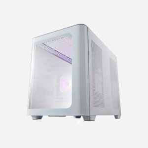 FSP S380-WA Micro Tower Blanc (micro ATX/Mini-ITX) - 2x120mm Latéral, 1x120mm Arrière, Baies 2x2.5"/2x3.5", USB 3.2 Gen1/Gen2, SPCC/Verre Trempé - Miniature 5
