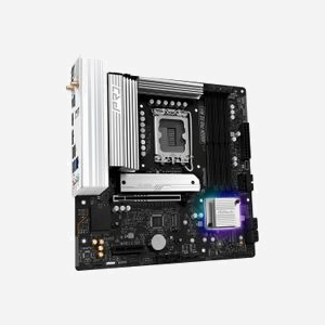 Asrock B860M Pro RS WiFi : Carte mère micro ATX Intel B860, Socket LGA 1851, DDR5 256Go max, M.2, SATA III, WiFi 6E, 2.5GbE, RAID, Realtek ALC897 - Miniature 4