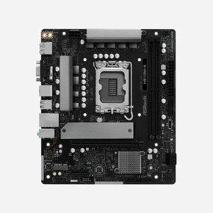 Carte mère Asrock H810M-X micro ATX, Chipset Intel H810, Socket LGA 1851 (V1), DDR5, 2xDIMM, 128GB max, M.2, SATA III, 2.5GbE, Windows 11 x64 - Miniature 1