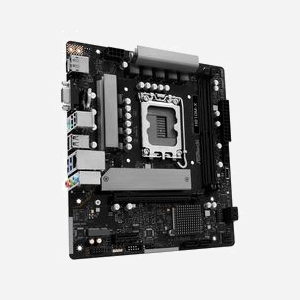 Carte mère Asrock H810M-X micro ATX, Chipset Intel H810, Socket LGA 1851 (V1), DDR5, 2xDIMM, 128GB max, M.2, SATA III, 2.5GbE, Windows 11 x64 - Miniature 2