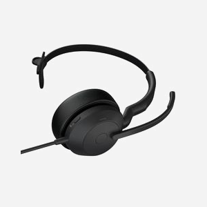 Jabra Evolve2 50 Mono - Casque Arceau Bureau/Centre d'appels, USB-C/USB-A, Bluetooth 5.2, ANC, Microphone Boom, Portée 30m, Noir - Miniature 2