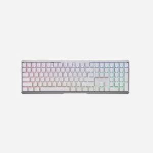 CHERRY MX 3.0S Wireless - Clavier Gaming - QWERTZ Allemand - Cherry MX2A Red - RF sans fil + Bluetooth 5.2 - Rétroéclairage LED RGB - PBT Doubleshot