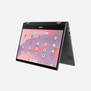 ASUS Chromebook CM14 Flip CM1402FM2A-EC0015 Écran tactile 14" FHD MediaTek Kompanio 520 8Go LPDDR4x 128Go eMMC Wi-Fi 6 ChromeOS Gris - Miniature 4