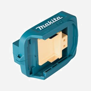 Makita DECADP05 Chargeur Batterie Universel USB pour Li-Ion 18V, 2 Ports USB, 72x102x43mm, Bleu, Garantie 3 ans - Miniature 2