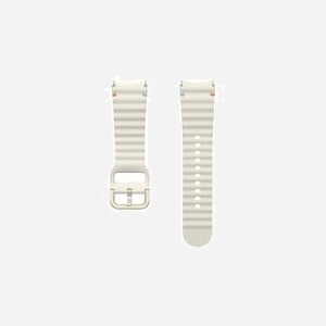 Bracelet Samsung ET-SNL30SWEGEU Crème Nitrile/Caoutchouc S/M pour Galaxy Watch 7 - Attache Facile - Miniature 1