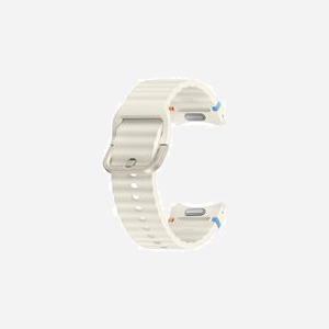 Bracelet Samsung ET-SNL30SWEGEU Crème Nitrile/Caoutchouc S/M pour Galaxy Watch 7 - Attache Facile - Miniature 3