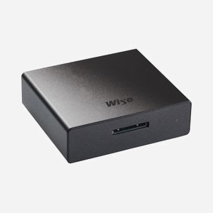 Lecteur de carte mémoire Wise RD-40CXB USB pour CFexpress Type A, taux de transfert 40000 Mbit/s, boîtier aluminium noir, dimensions 69.8x62x21 mm.
