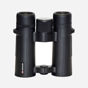 Braun Jumelles Compagno 8x34 WP BAK-4 Roof Noir - Optiques 34mm, Champ 124m@1000m, Étanche, Réglage Dioptrique -4/+4, Poids 440g, #20002