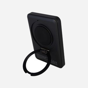 RealPower PB-5000 MAG Watch – Batterie Externe 5000mAh Aluminium Noir, Recharge Sans Fil 15W, USB Type-C, Charge Rapide, 70x103x14mm, 167g - Miniature 3