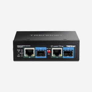 Trendnet TI-BF22SFP Convertisseur Media Gigabit Ethernet, 2x RJ45, 2x SFP, PoE 90W, IEEE 802.3bt, Boîtier Métal IP30, Température -40°C à 75°C - Miniature 3