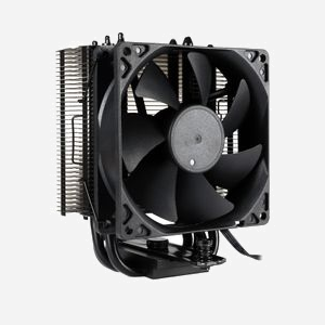 Inter-Tech Refroidisseur d'air CPU 9.2cm, sockets LGA 775/115x/1200/1700/AM3/AM4/AM5, 4 caloducs, ventilateur 800-2000 RPM, 35.07 CFM, 22.7 dB, noir - Miniature 1