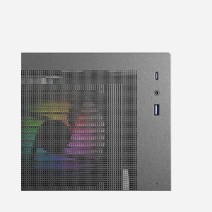 LC-Power LC-717B-ON Boîtier PC Midi Tower Blanc ATX/micro ATX/Mini-ITX, 3x3.5", 4x2.5", USB 3.2 Gen 1/Gen 2, Vitre Trempée, Ventilation 120/140mm, RGB - Miniature 3