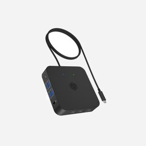 ICY BOX IB-DK4090-C Dock USB 3.2 Gen 2 Type-C, 4x USB-A, 2x USB-C, 3x HDMI, Ethernet Gigabit, Power Delivery 85W, 4K Ultra HD, Aluminium/Plastique - Miniature 1