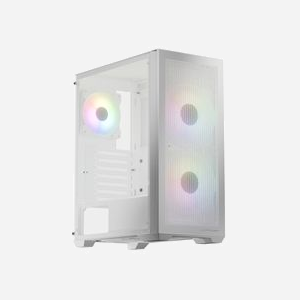 LC-Power LC-717W-ON Boîtier PC Midi Tower Blanc, ATX/microATX/Mini-ITX, 3x3.5", 4x2.5", 1x USB 3.2 Gen 1 Type-A, 1x USB 3.2 Gen 2 Type-C, Métal/Plastique/Verre Trempé - Miniature 5